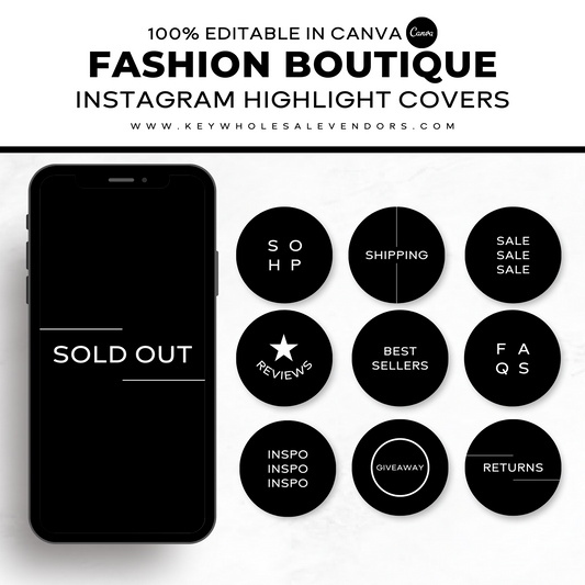 Fashion Boutique Instagram Highlight Cover Icons