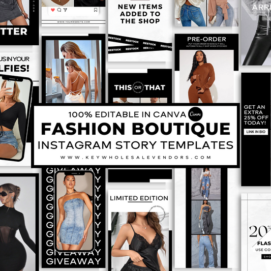 Fashion Boutique Instagram Story Templates