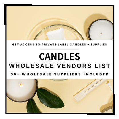 Candle Making Suppliers Wholesale Vendors List