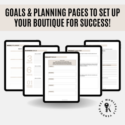 Goal setting pages